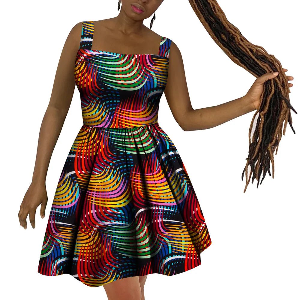 African Womens Dress Dashiki Wax Print Plus Size Dress 24FS1402 / XXXL African Womens Dress Dashiki Wax Print Plus Size Dress 24FS1402 / XXXL
