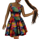 African Women’s Dress – Elegant Dashiki Wax Print Plus Size Dress, Traditional African Style Clothing - Free Delivery Worldwide only at Flexi Africa