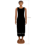 African Women’s Long Dress – Leopard Accent, Stretch Lanon Fabric, O - Neck Plus Size Fashion Gown - Free Delivery Worldwide only at Flexi Africa