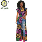 African Women's Long Trench Coat – Short Sleeve Bazin Riche Overcoat - Free Delivery Worldwide only at Flexi Africa