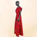 African Women's Long Trench Coat – Short Sleeve Bazin Riche Overcoat - Free Delivery Worldwide only at Flexi Africa