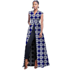 African Women's Sleeveless V - Neck Dress – Bold, Sexy, and Stylish - Free Delivery Worldwide only at Flexi Africa