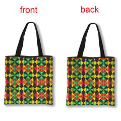 African Women's Style Handbag: Traditional Printed Top-Handle and Shoulder Tote Bags for Females - Flexi Africa - FREE POST