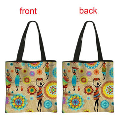 African Women's Style Handbag: Traditional Printed Top-Handle and Shoulder Tote Bags for Females - Flexi Africa - FREE POST