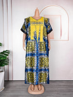 African Women’s Traditional Maxi Dress – Dashiki Ankara Kaftan Abaya Style Long Gown - Free Delivery Worldwide only at Flexi Africa
