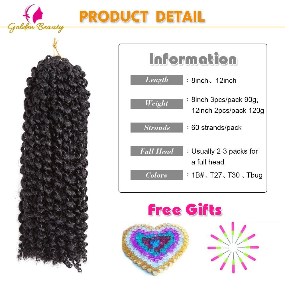 Afro Kinky Twist Crochet Braids Synthetic Curly Braiding Hair Extension - Flexi Africa - Free Express Delivery Worldwide