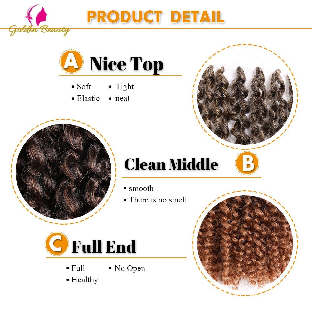 Afro Kinky Twist Crochet Braids Synthetic Curly Braiding Hair Extension - Flexi Africa - Flexi Africa offers Free Delivery Worldwide - Vibrant African traditional clothing showcasing bold prints and intricate designs