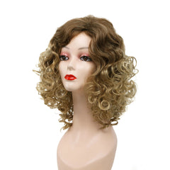 Amir Synthetic Wig Afro Curly Hair Wigs Brown Short Kinky Curly Fluffy Blond Wigs - Flexi Africa - Free Delivery Worldwide only at www.flexiafrica.com