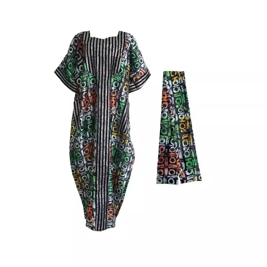 Ankara Dresses Dashiki African Dresses for Women Summer African Half Sleeve Sequin Printing Party Evening Long Maxi Dress Gowns - Free Delivery Worldwide only at Flexi Africa