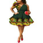 Ankara Strapless Layered Dress – African Dashiki Evening & Wedding Gown - Free Delivery Worldwide only at Flexi Africa