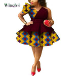 Ankara Strapless Layered Dress – African Dashiki Evening & Wedding Gown - Free Delivery Worldwide only at Flexi Africa