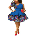 Ankara Strapless Layered Dress – African Dashiki Evening & Wedding Gown - Free Delivery Worldwide only at Flexi Africa