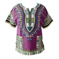 Authentic African Dashiki T-shirt: Traditional Print in 100% Cotton - Flexi Africa - Free Delivery www.flexiafrica.com