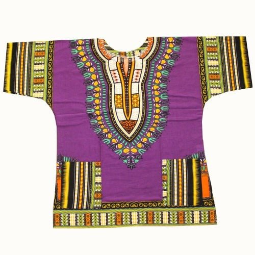 Authentic African Dashiki XXXL T-Shirt: Men's 100% Cotton Traditional Print Shirt for a Bold and Stylish Look - Flexi Africa