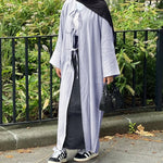 Black Open Abaya Cardigan for Women – Modest Luxury Eid, Party & Vacation Robe - Free Delivery Worldwide only at Flexi Africa