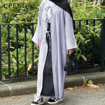Black Open Abaya Cardigan for Women – Modest Luxury Eid, Party & Vacation Robe - Free Delivery Worldwide only at Flexi Africa
