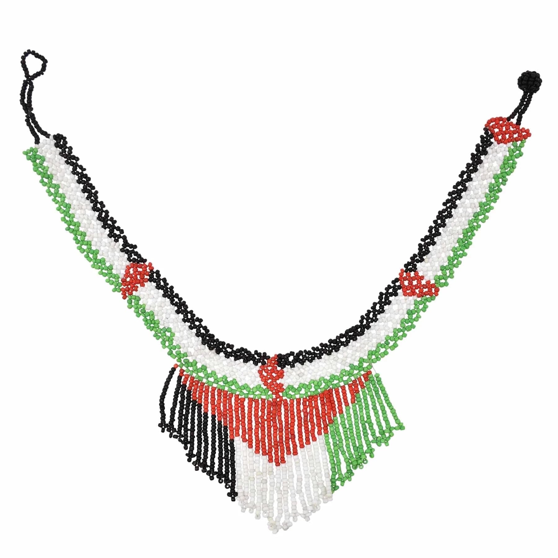 Bohemian Multicolored Beaded Choker: Vibrant Tribal Necklace for Women's Party Wear - Flexi Africa - www.flexiafrica.com