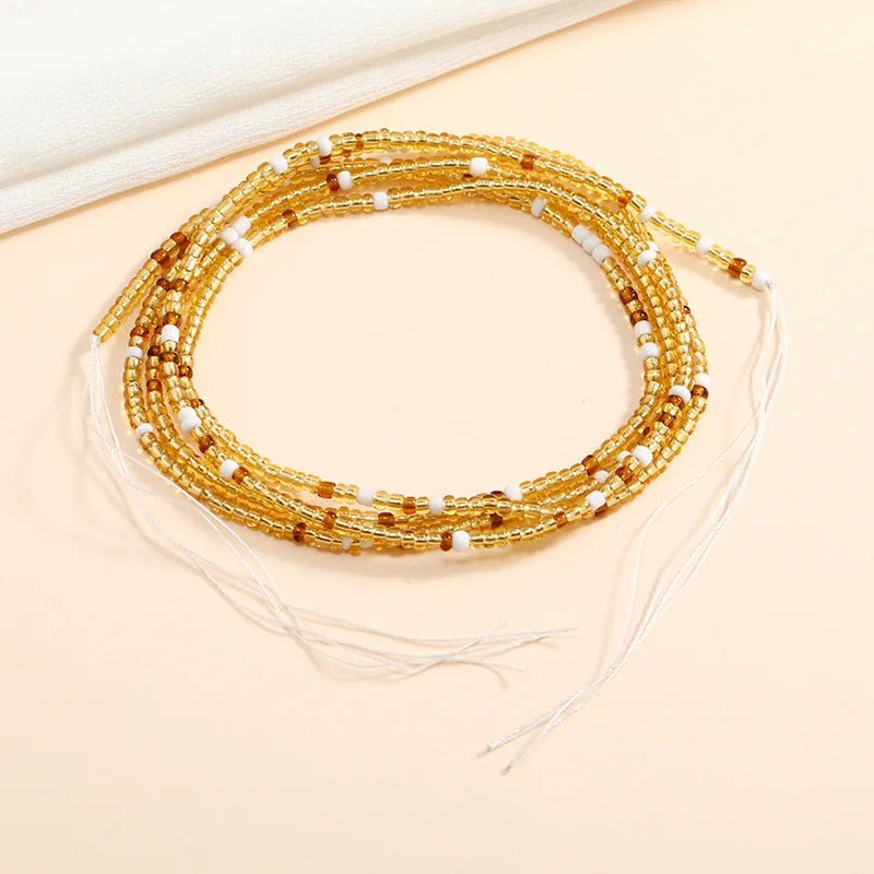 Boho Chic: Vibrant Beaded Waist Chains for Women - Flexi Africa - Free Delivery Worldwide only at www.flexiafrica.com
