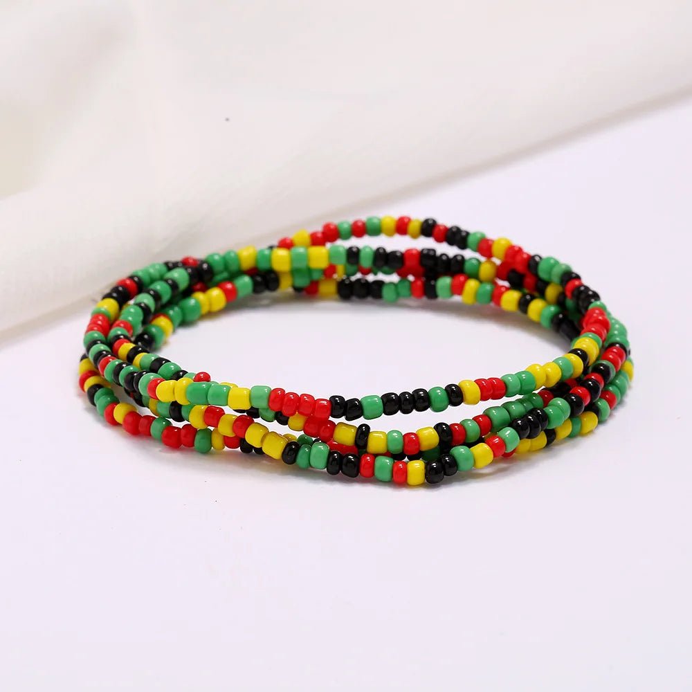 Boho Colorful Beach Bikini Jewelry: Summer Waist Beads Chain for African Belly Beads - Flexi Africa - www.flexiafrica.com