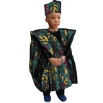 Boys' African-Print Tunic, Trousers & Hat Outfit - Free Delivery Worldwide only at Flexi Africa