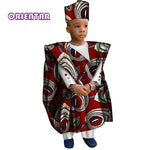 Boys' African-Print Tunic, Trousers & Hat Outfit - Free Delivery Worldwide only at Flexi Africa