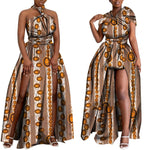 Convertible African Boho Maxi Dress – Multiway Wrap Bandage Style Party & Bridesmaid Gown - Free Delivery Worldwide only at Flexi Africa