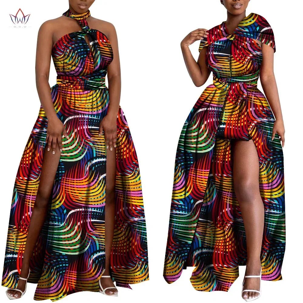 Convertible African Boho Maxi Dress – Multiway Wrap Bandage Style Party & Bridesmaid Gown - Free Delivery Worldwide only at Flexi Africa