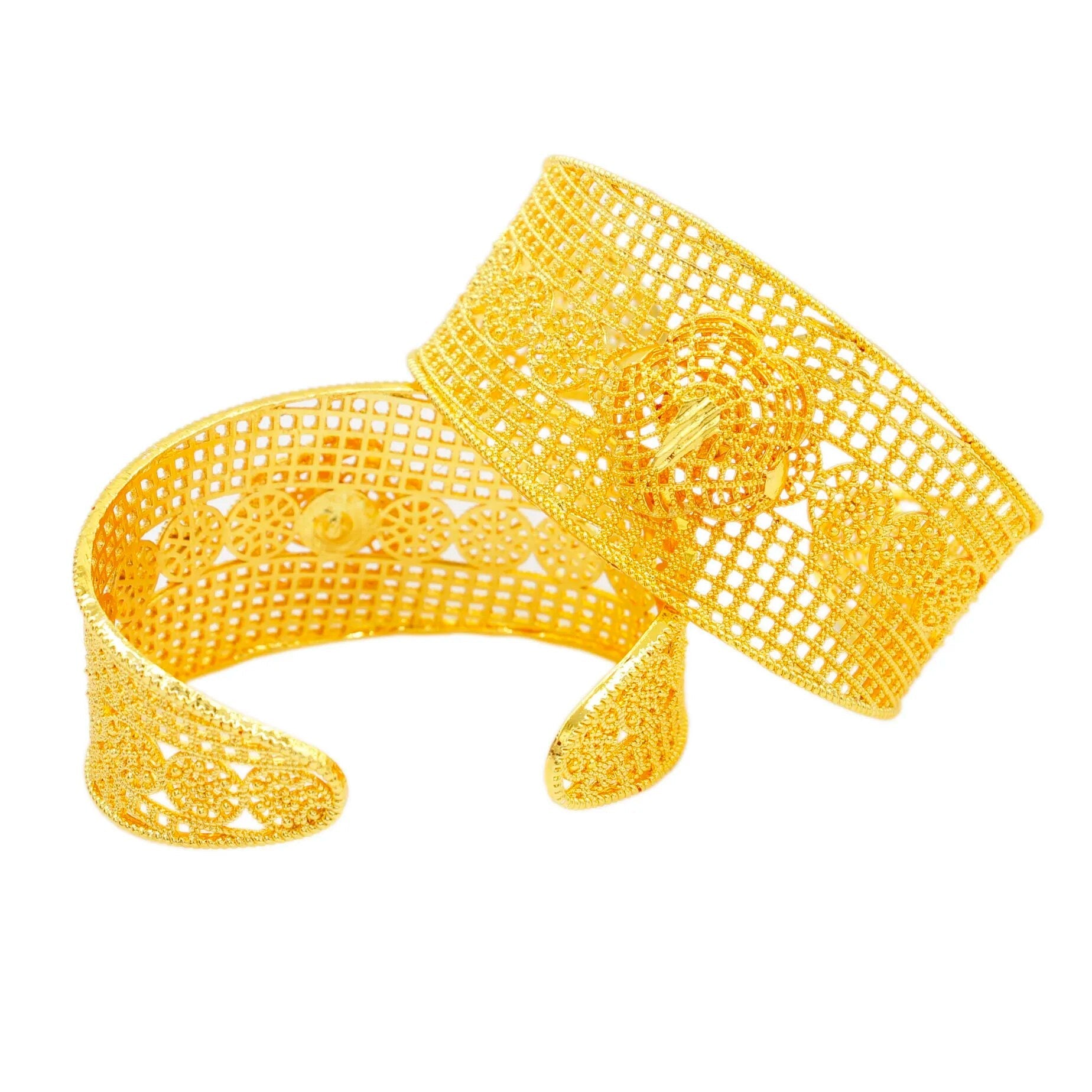 Cuff Bracelets for Women Girls Bangle Jewelry African Gold Color Bangle - Flexi Africa - Free Delivery www.flexiafrica.com