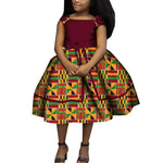 Cute Ankara Girls Dress – Bazin Riche African Print Bow Tie Party Outfit for Kids - Free Delivery Worldwide only at Flexi Africa