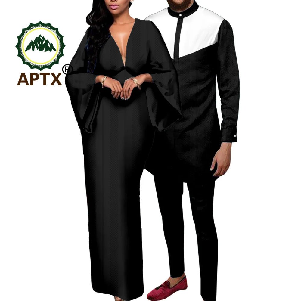Dashiki African Couple Clothing Women's Prom Dress Flexi Africa Dashiki African Couple Clothing Women's Prom Dress Flexi Africa