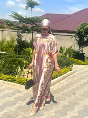 Dashiki Inspired Oversized Abaya: Fashionable, Soft, Floral Print - Perfect for Casual Wear or Muslim Women - Flexi Africa