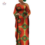 Dashiki Print Mermaid Party Dress for Women – African Cotton Evening Gown with Cut - Out Sleeves - Free Delivery Worldwide only at Flexi Africa