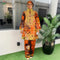 African Ankara Embroidered Top & Trousers – Nigerian Party Co-ord