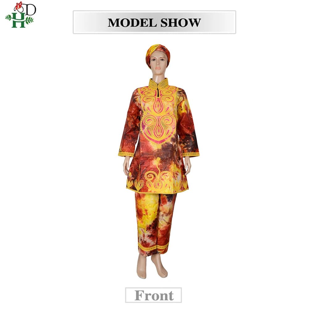 Designer Ankara 2PC Set for Women – Traditional Nigerian Party Outfit - Free Delivery Worldwide only at Flexi Africa