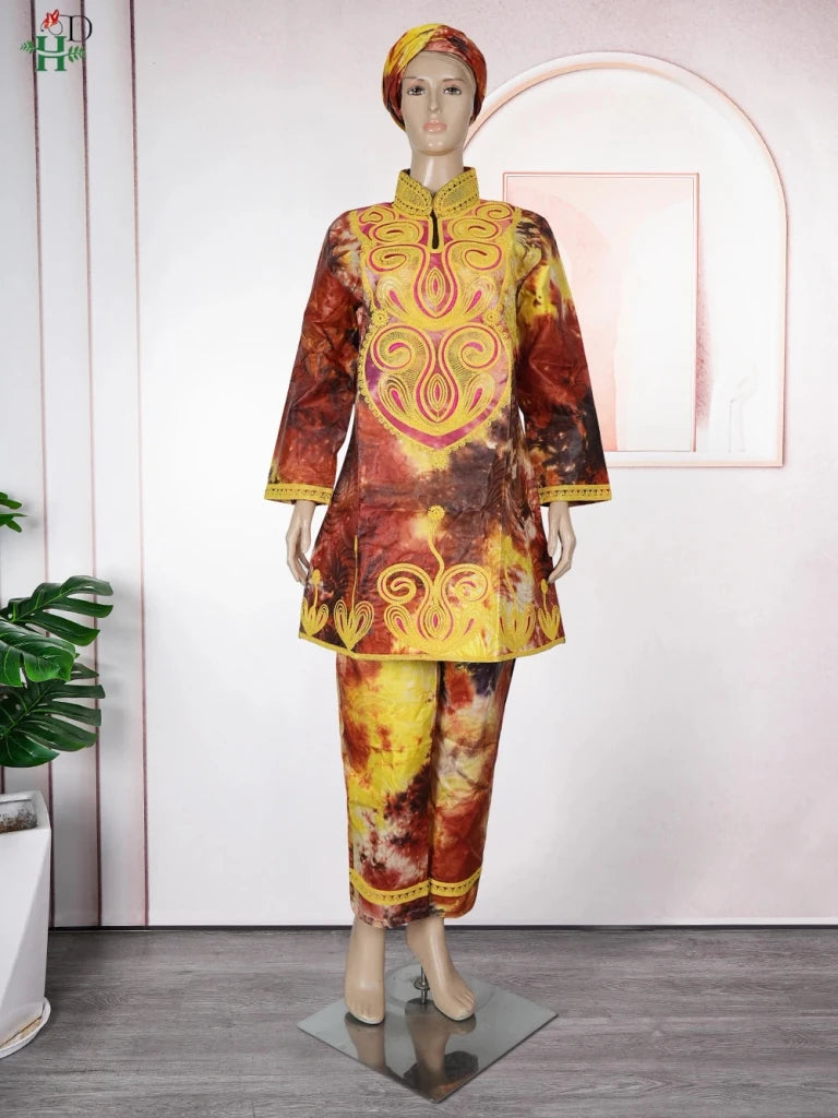 Designer Ankara 2PC Set for Women – Traditional Nigerian Party Outfit - Free Delivery Worldwide only at Flexi Africa