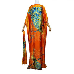 Dress Length:140cm Bust:160cm African Dashiki New Fashion Design long dress oversized Famous Brand Loose For Lady/women - Free Delivery Worldwide only at Flexi Africa