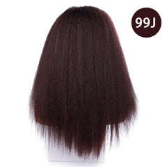 Effortless Elegance: Long Kinky Straight Synthetic Afro Wig - Free Delivery Worldwide only at Flexi Africa