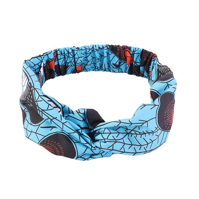 Effortlessly Chic: African Pattern Polyester Print Headband for Women - Flexi Africa offers Free Delivery Worldwide.