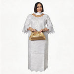 Elegant African Abaya Dress for Women – Embroidered Plus Size - Free Delivery Worldwide only at Flexi Africa