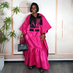 Elegant African Dress for Women – Plus Size Dashiki Ankara Kaftan Robe - Free Delivery Worldwide only at Flexi Africa