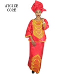 Elegant African Embroidered Abaya Dress for Women – Plus Size Luxury Party & Church Outfit - Free Delivery Worldwide only at Flexi Africa