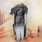 Elegant African Evening Dress for Women with Matching Headscarf - Free Delivery Worldwide only at Flexi Africa