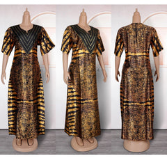 Elegant African Fashion Abayas for Women – Satin Caftan, Boubou, and Djellaba for Evening & Party Wear - Free Delivery Worldwide only at Flexi Africa