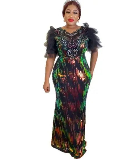 Elegant Luxury Dashiki African Dresses: High Waist Bodycon Dress - Flexi Africa - Free Delivery at www.flexiafrica.com