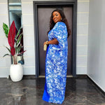Elegant Modern African Long Dress for Women – Luxury Trending Fashion Gown - Free Delivery Worldwide only at Flexi Africa