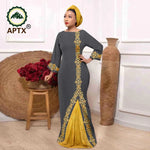 Elegant Muslim Abaya Dress – Embroidered Long Robe with Tassels for Women - Free Delivery Worldwide only at Flexi Africa