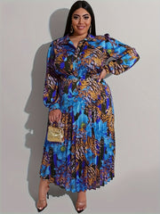 Elegant Plus - Size 2PC Outfit – Long - Sleeve Top & Skirt Set for Women - Free Delivery Worldwide only at Flexi Africa