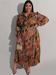 Elegant Plus - Size 2PC Outfit – Long - Sleeve Top & Skirt Set for Women - Free Delivery Worldwide only at Flexi Africa
