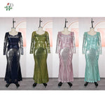 Elegant Plus Size African Party Dress – Dashiki Sequin Wedding Maxi Gown - Free Delivery Worldwide only at Flexi Africa