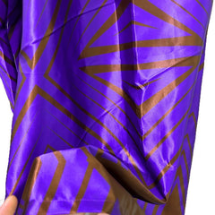 Elegant Purple African Dresses: Traditional Wedding Party Attire with Original Riche Dashiki Robe and Printed Evening Gowns